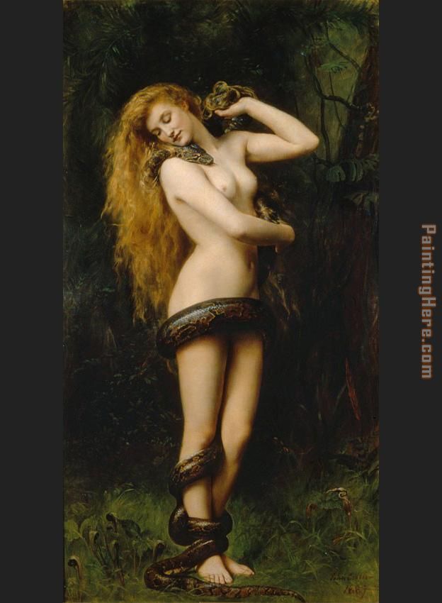Lilith painting - John Collier Lilith art painting